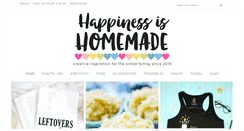 Desktop Screenshot of happinessishomemade.net